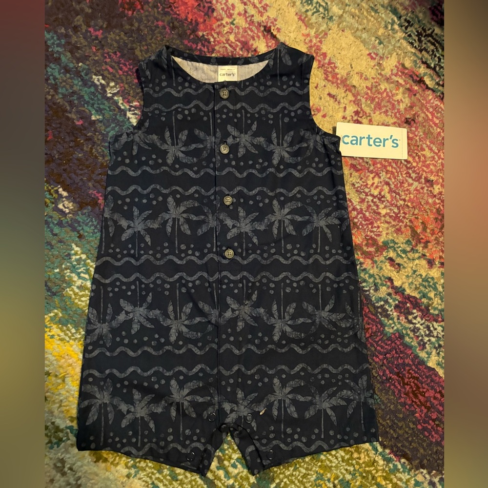 BNWT Navy Blue Romper 🌴